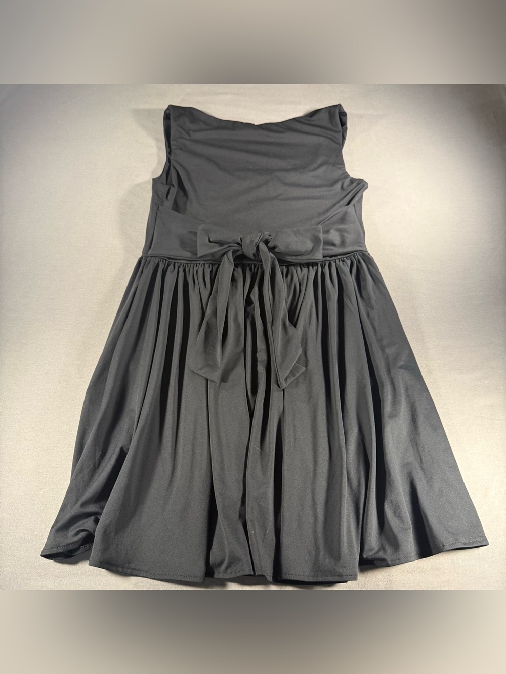 Little Black Square Neck Sleeveless Fit-and-Flare Dress Size M - Picture 12 of 14